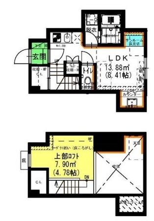 パークフロント清明山の物件間取画像